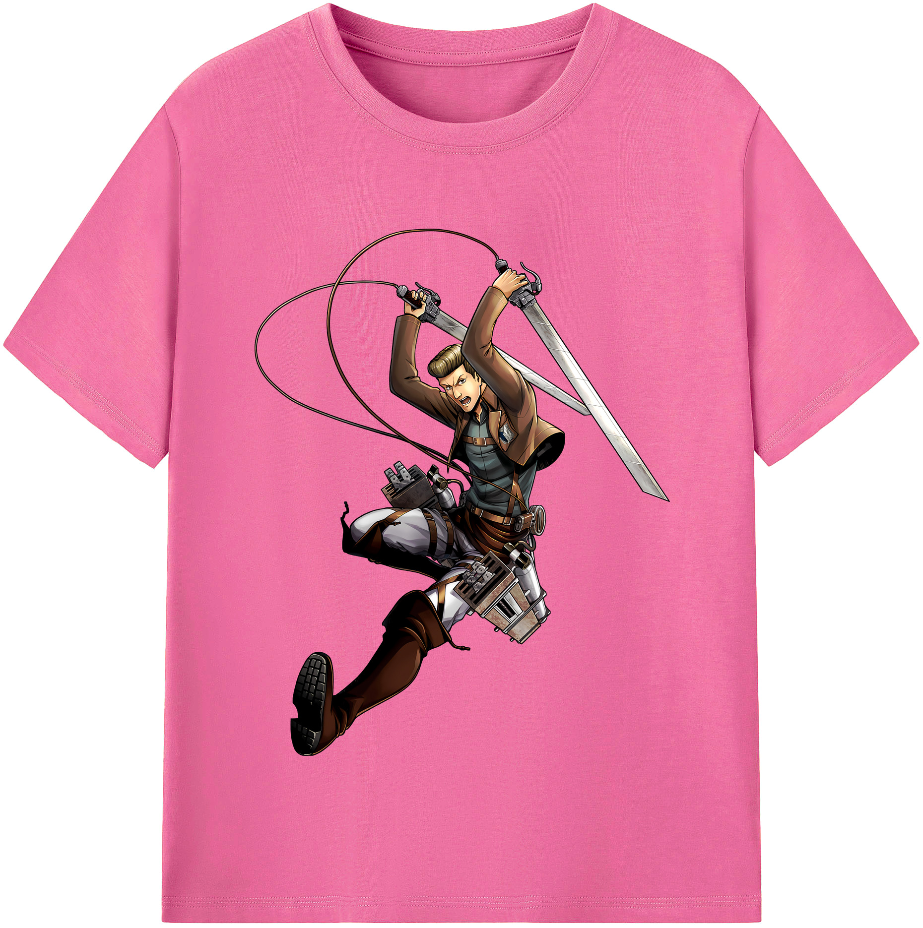 （画像用） 進撃の巨人 Attack on Titan レディースカジュアルプリントTシャツ（綿100％）